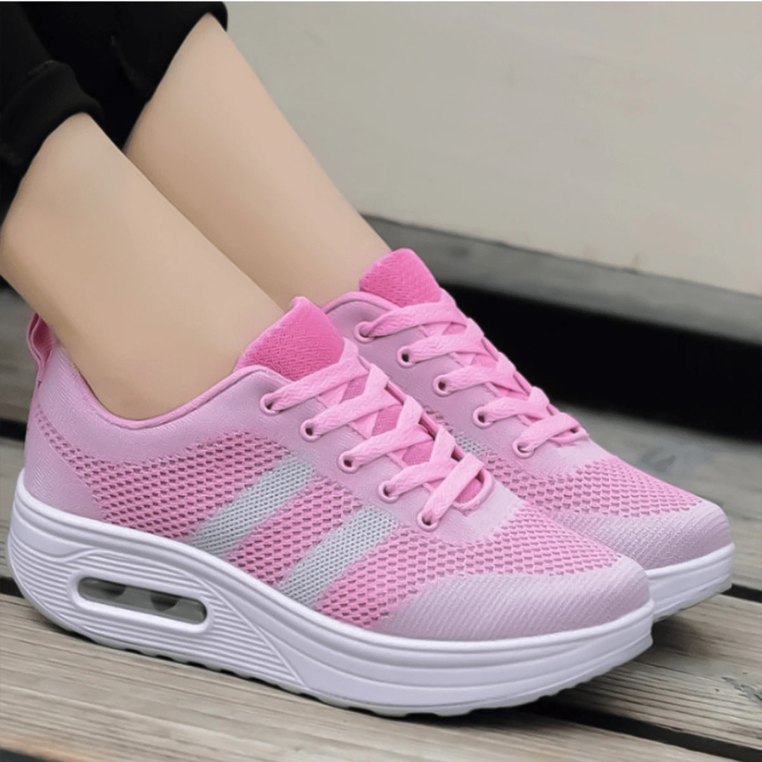 Sapatos Ortopédicos Leves com Malha Respirável para Mulher