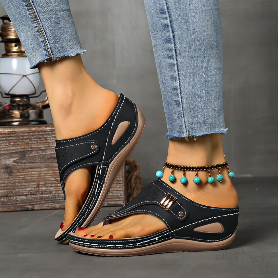 Sandálias para Mulher com Palmilha Almofadada e Design de Cruzamento