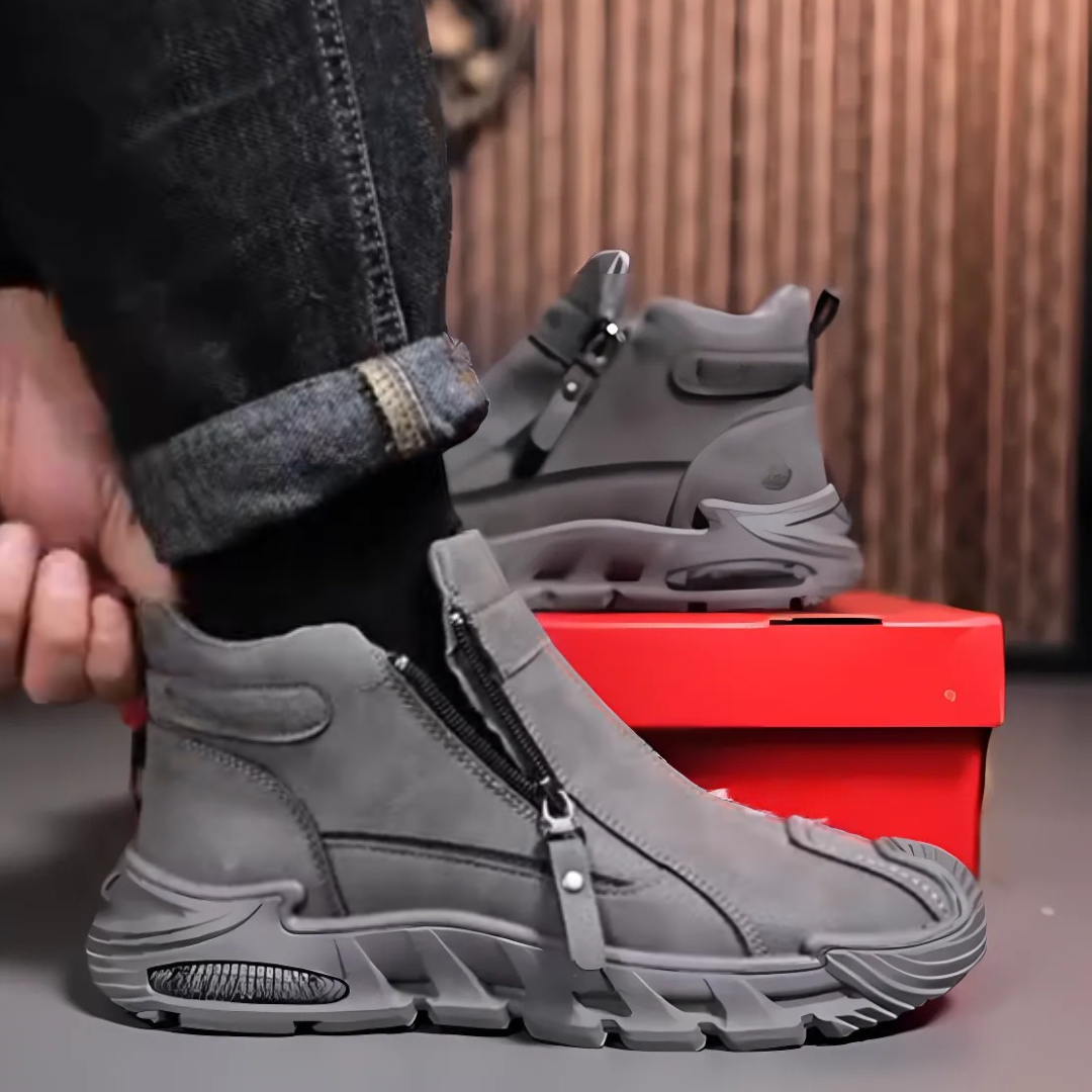 Sapatos ortopédicos de sola antiderrapante para homem