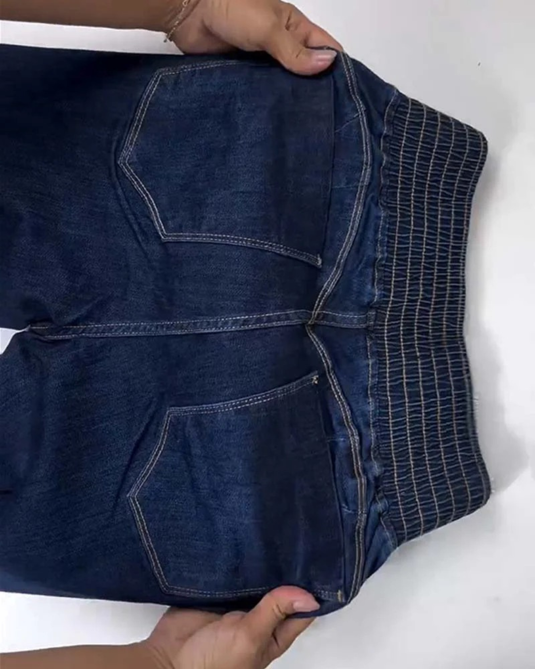 Calças de ganga flexíveis