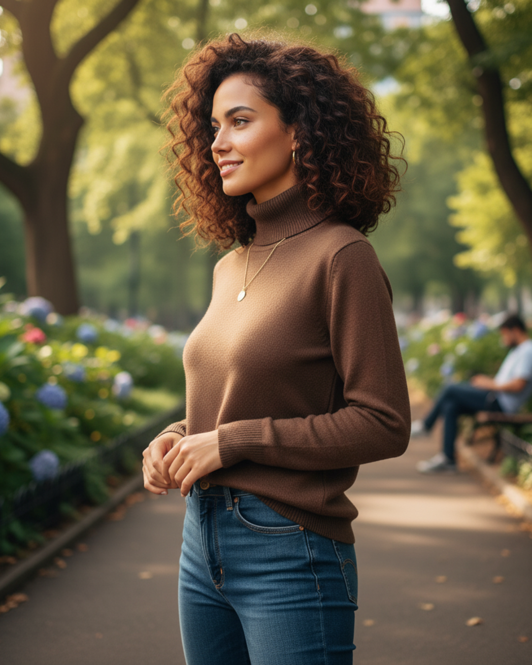 Camisola térmica com interior felpudo para mulher