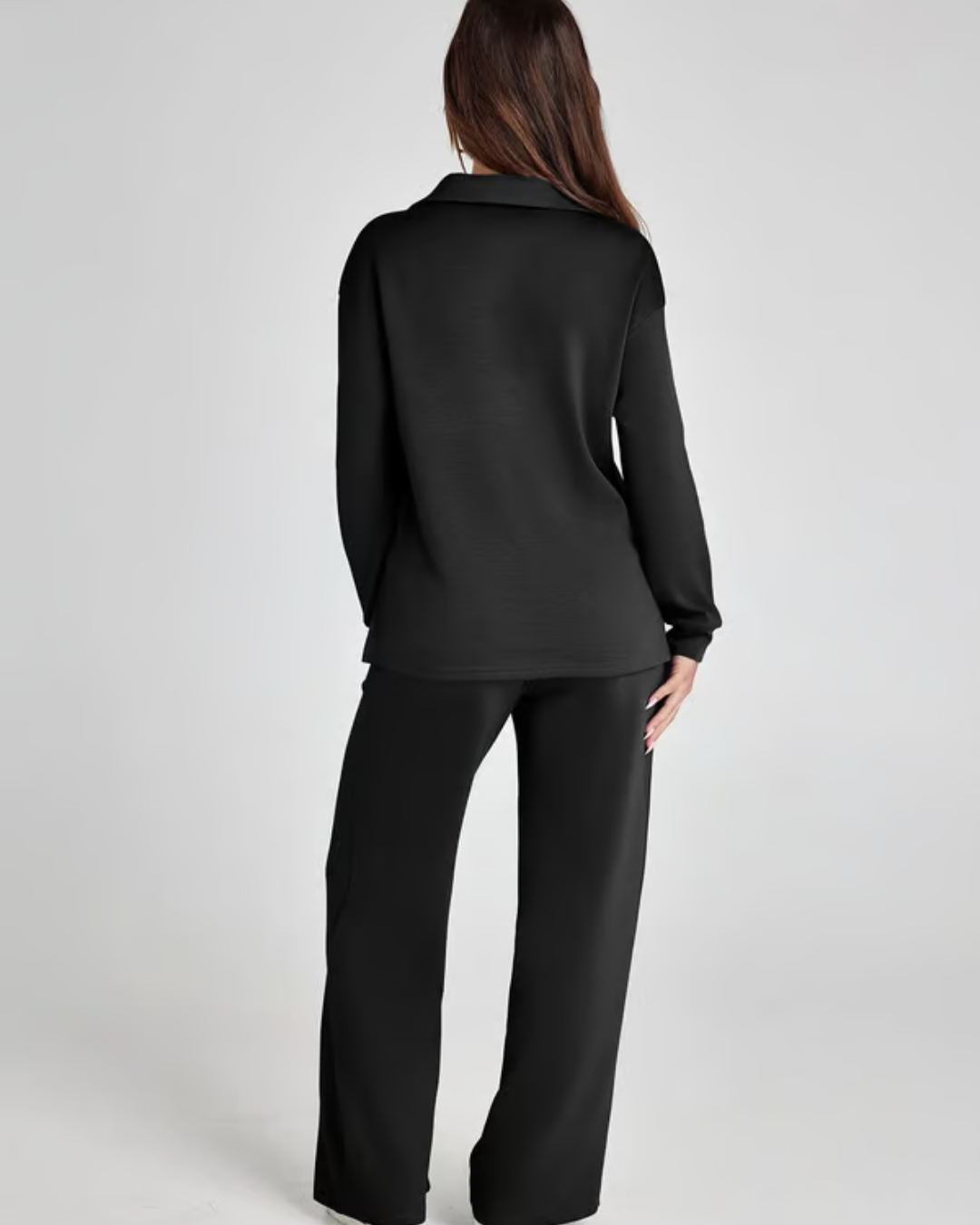 Conjunto Feminino de 2 Peças - Roupa Casual com Moletom de Manga Longa