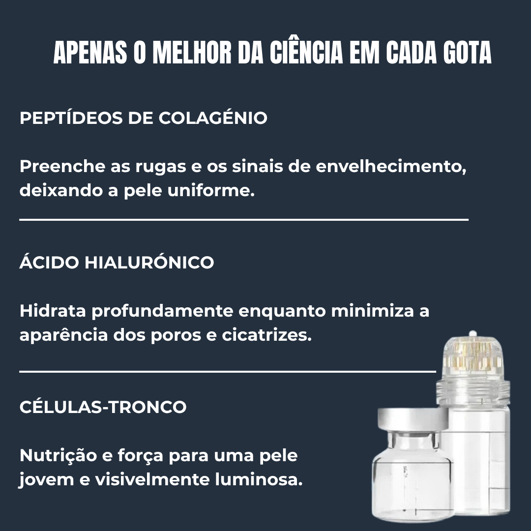 Mini kit de microinfusão facial de soro anti-envelhecimento