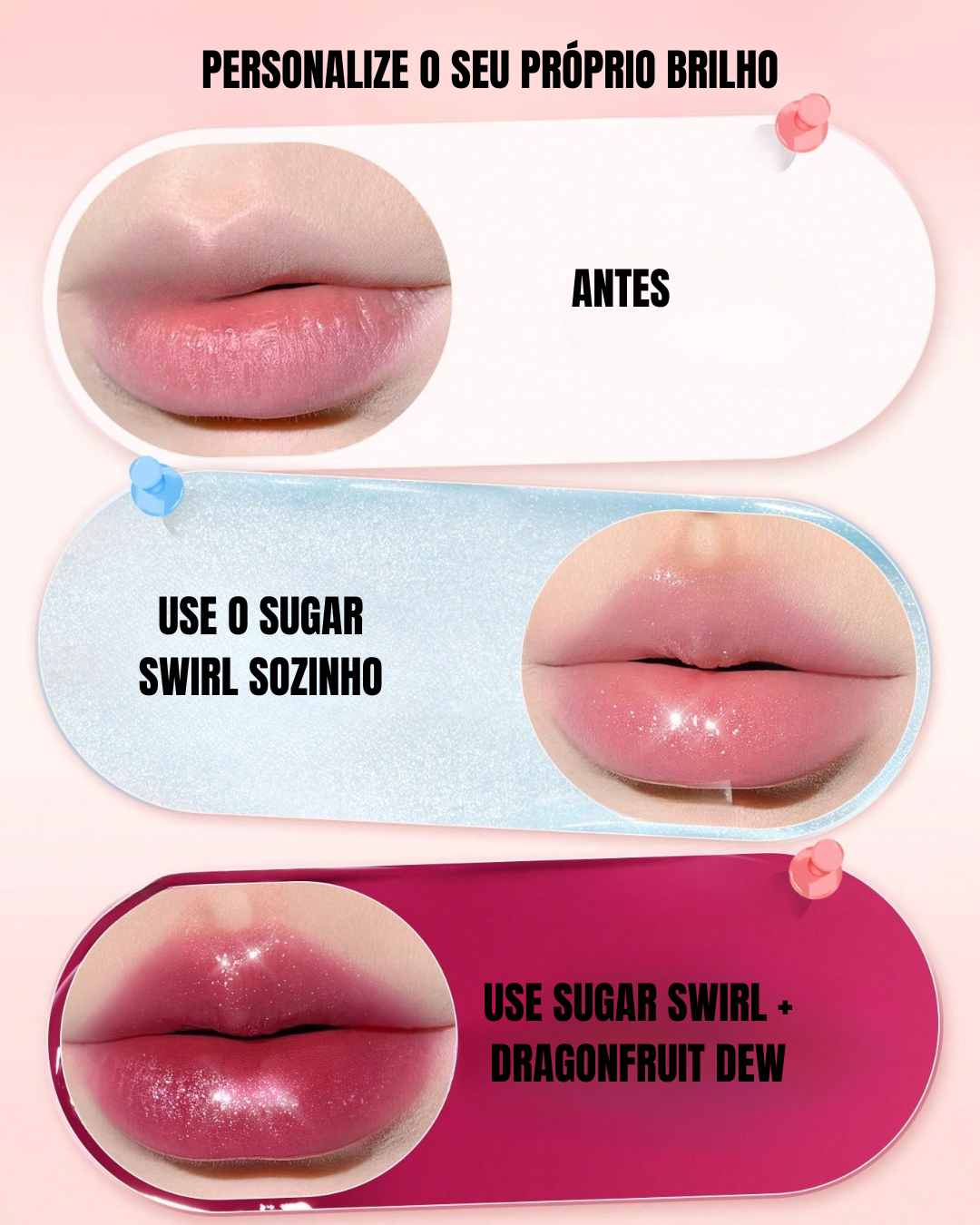 Bálsamo labial com acabamento natural (OFERTA 2X1)