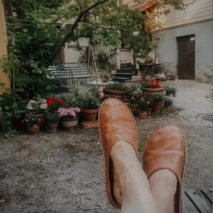 Calçado de Couro com Design Ergonómico e Fabrico Artesanal Unisexo