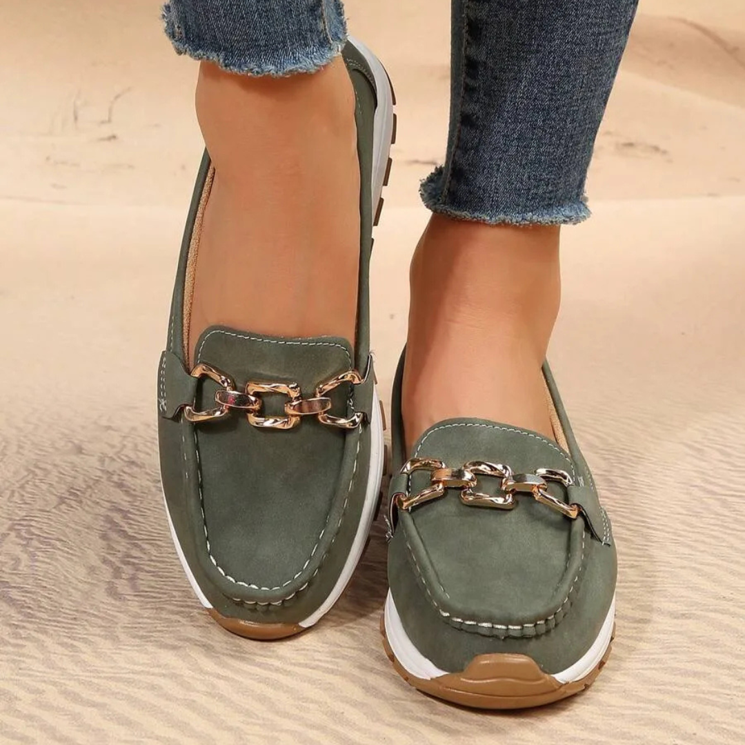 Mocassins de Sola Grossa para Mulher