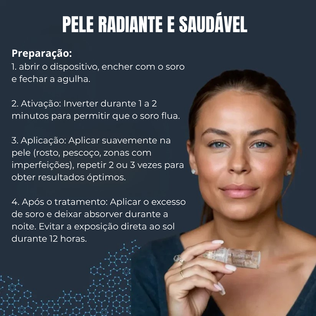 Mini kit de microinfusão facial de soro anti-envelhecimento