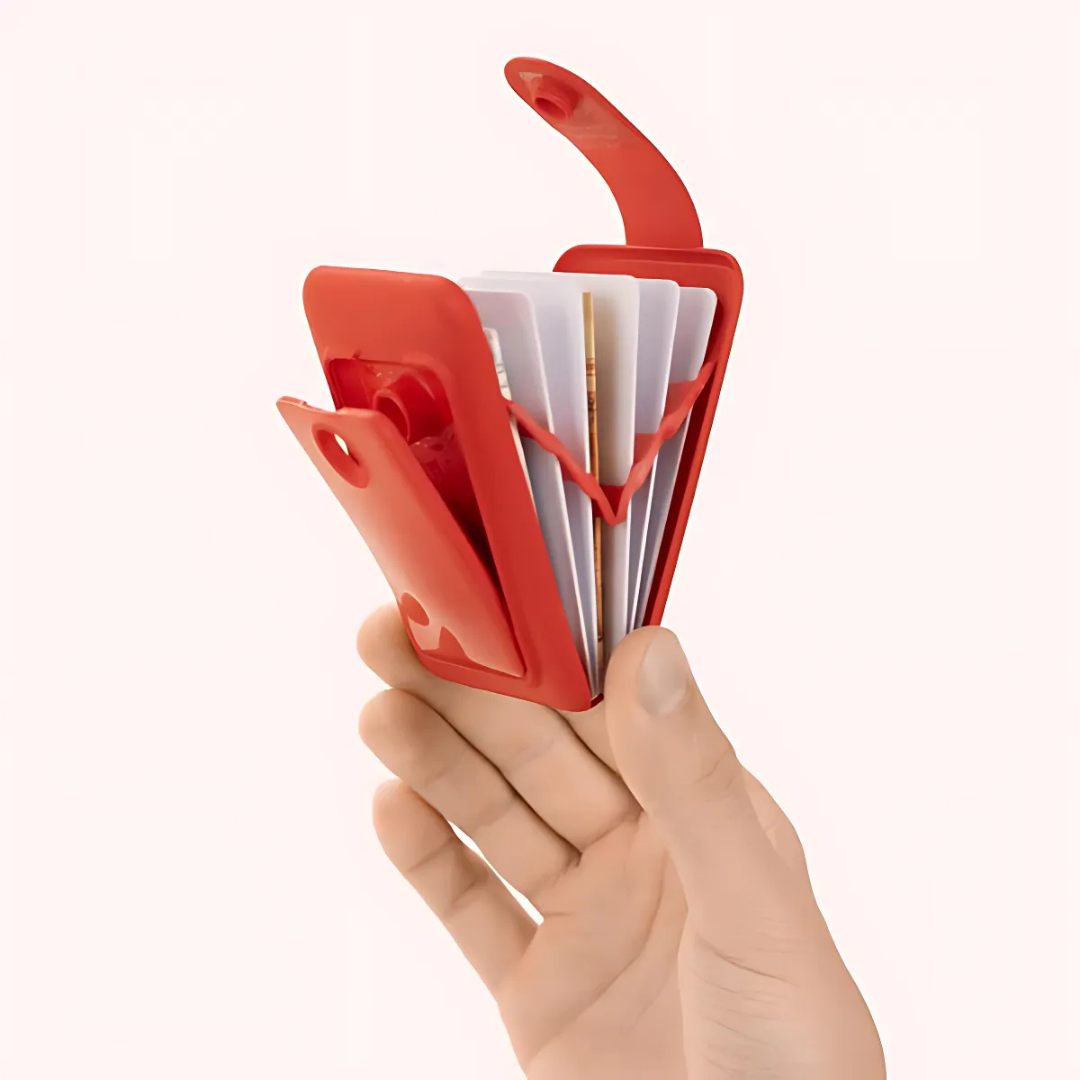 Carteira Minimalista com Proteção RFID e Design Compacto para Cartões