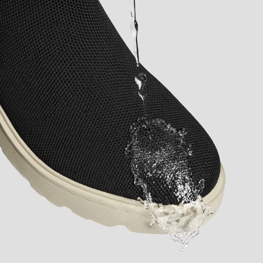 Botas slip-on impermeáveis com sola alta antiderrapante para mulher