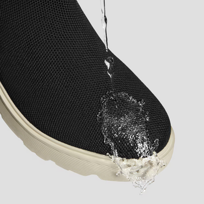 Botas slip-on impermeáveis com sola alta antiderrapante para mulher