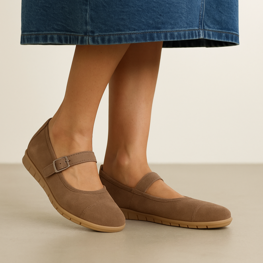 Sapatos Bailarina Femininos Confortáveis com Tira e Solado Flexível