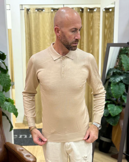 Polo de Manga Longa para Homem