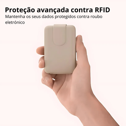 Carteira Minimalista com Proteção RFID e Design Compacto para Cartões