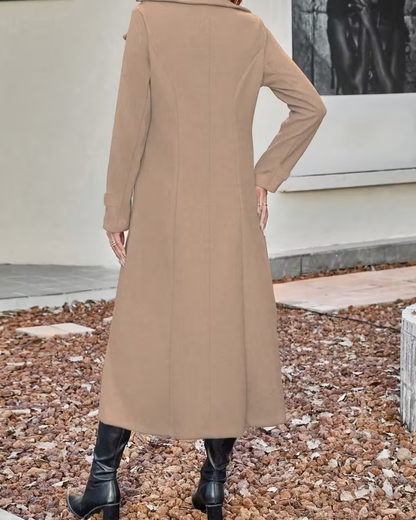 Casaco elegante com fecho de botões para mulher