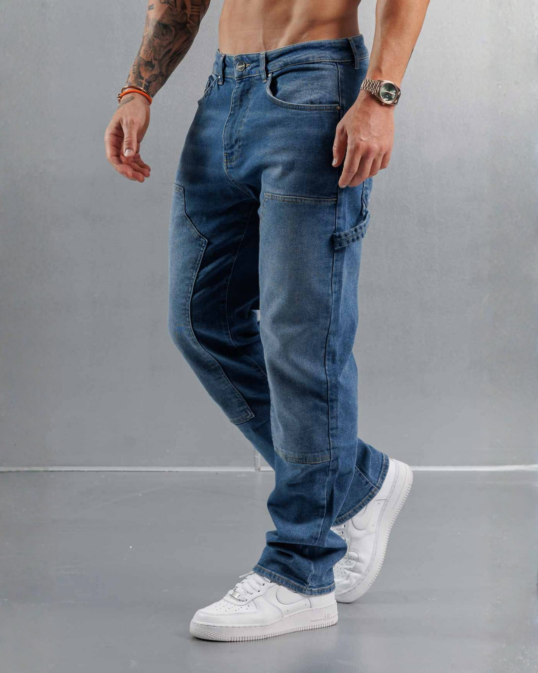 Calças largas para homem