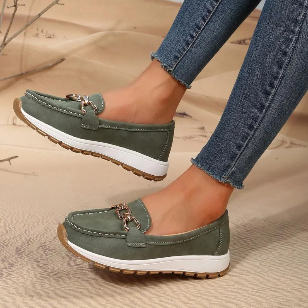 Mocassins de Sola Grossa para Mulher