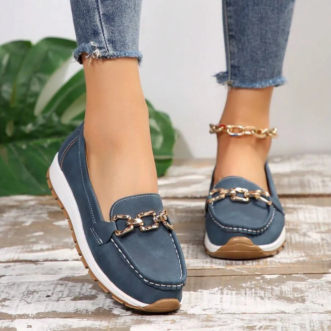 Mocassins de Sola Grossa para Mulher