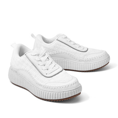 Ténis de Plataforma Estilo Tecido Clássico para Mulher