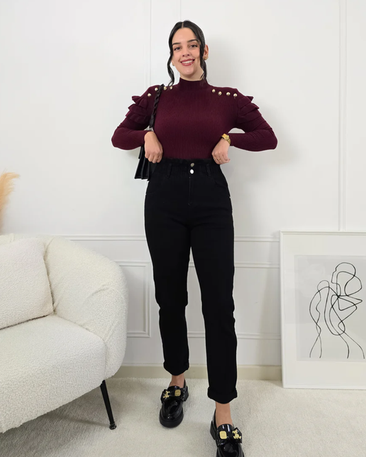 Calças com Efeito Estilizador para Mulher