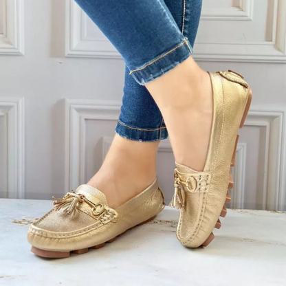 Mocassim de Couro Confortável para Mulher