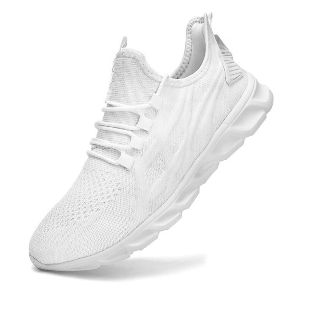 Calçado Desportivo Respirável com Sola Almofadada e Design Leve para Corrida e Treino.