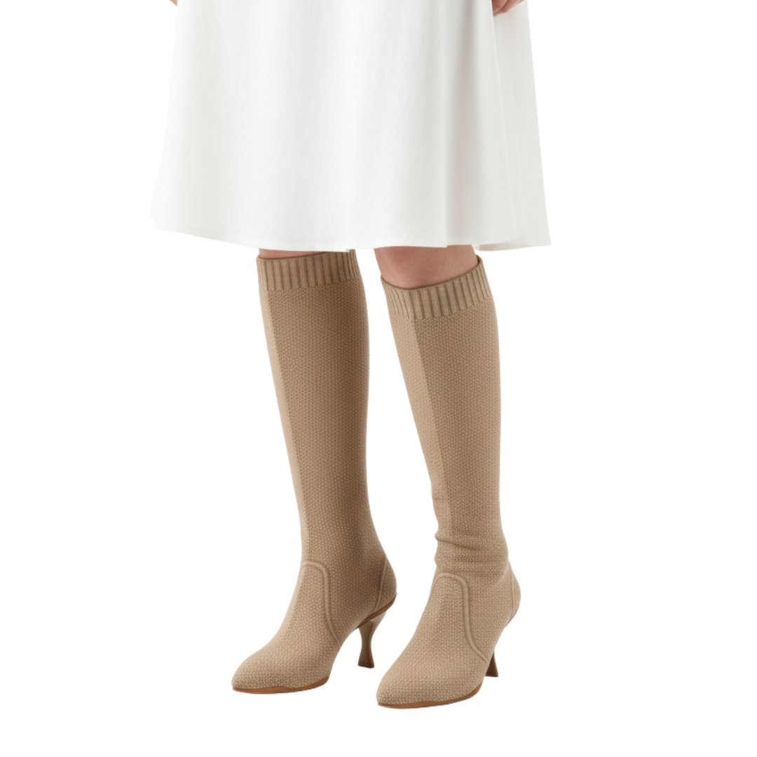 Botas de Cano Alto com Salto Agulha