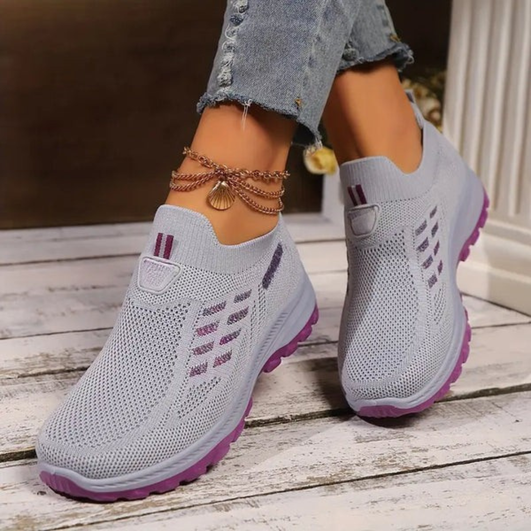 Sapatilhas desportivas ortopédicas e antiderrapantes para mulher