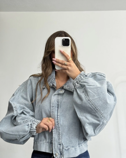 Casaco jeans feminino