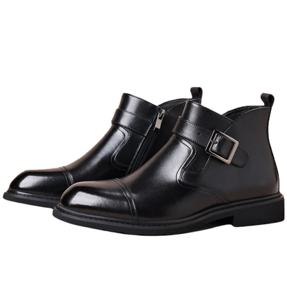 Botas Curtas com Interior Polar e Fecho Duplo para Homens