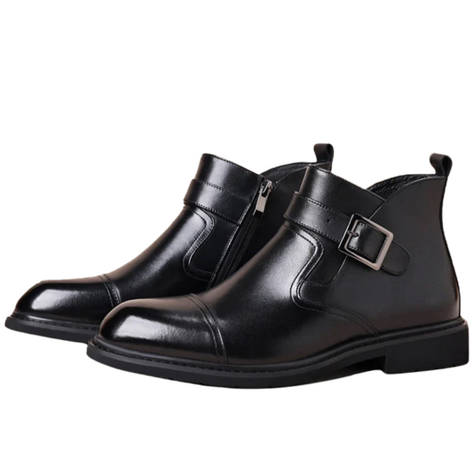 Botas Curtas com Interior Polar e Fecho Duplo para Homens