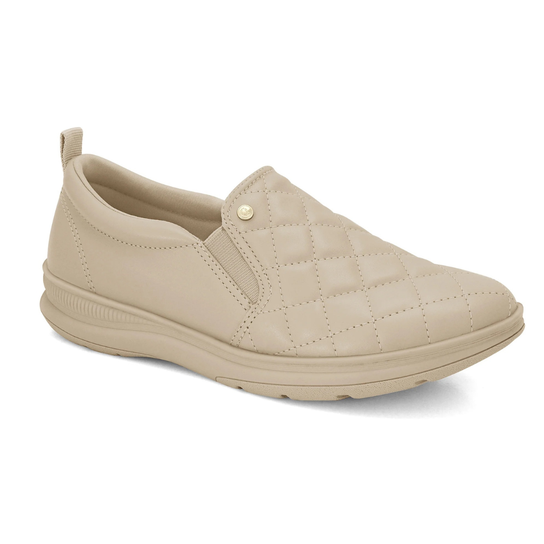 Sapato casual slip-on acolchoado para mulher