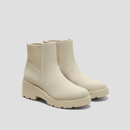 Botas slip-on impermeáveis com sola alta antiderrapante para mulher