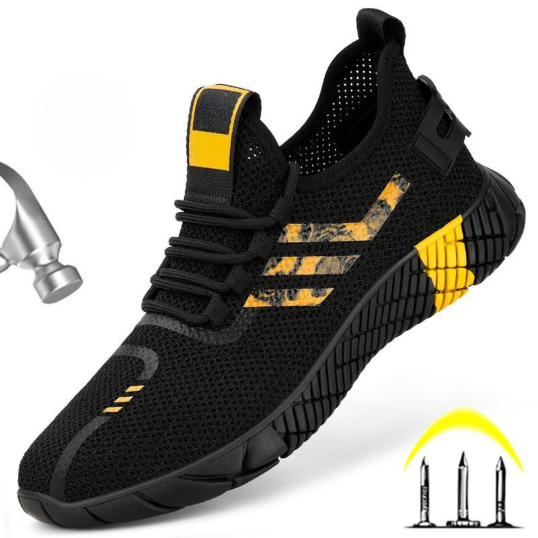 Calçado de segurança desportivo com sola de borracha para homem