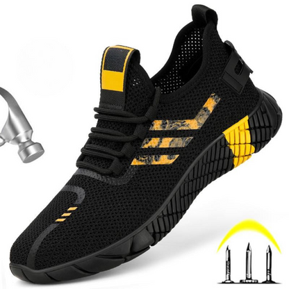 Calçado de segurança desportivo com sola de borracha para homem