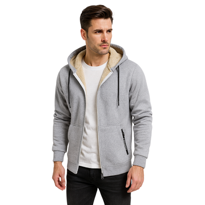 Casaco com Capuz e Fecho Total para Homem