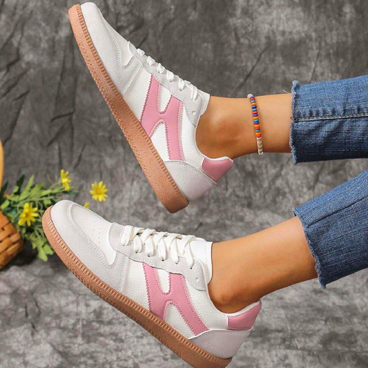 Sapatos Casuais Ergonômicos Bicolor para Mulher