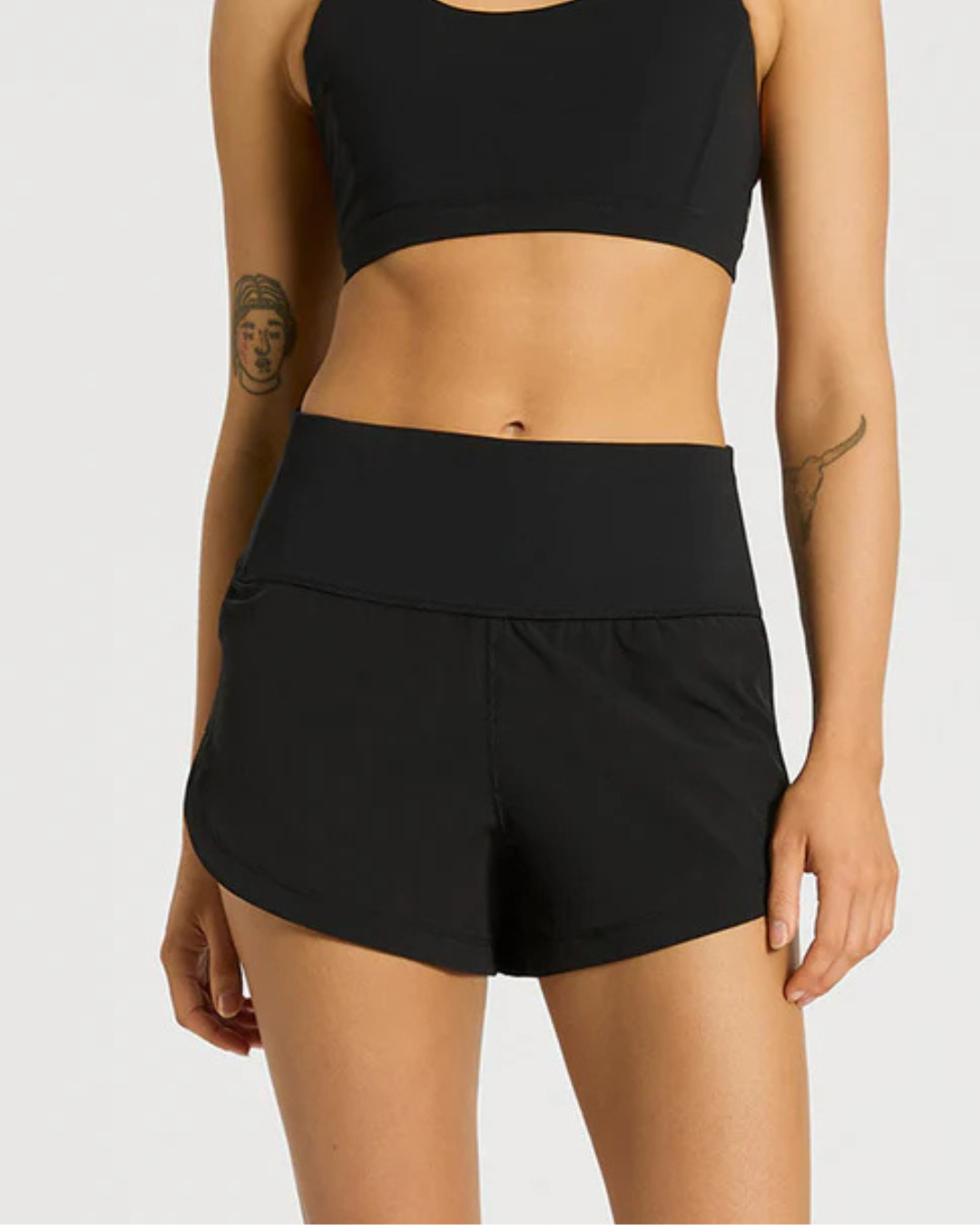 Calções desportivos femininos de secagem rápida