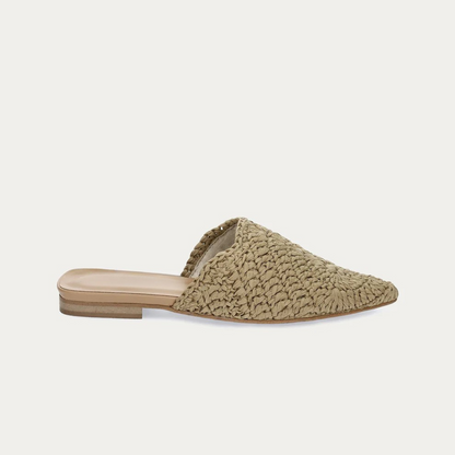 Sandálias rasas de croché com estilo Boho