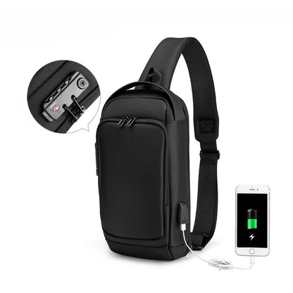 Bolsa cruzada antirroubo para homem
