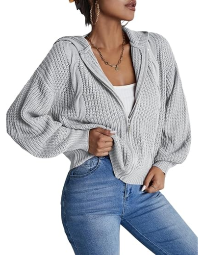 Cardigã de Malha Macio e Confortável para Mulher