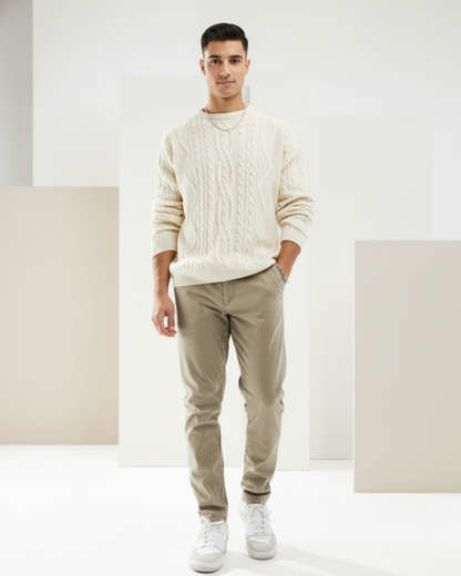 Calças justas elásticas confortáveis para homem