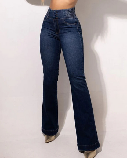 Calças de ganga flexíveis