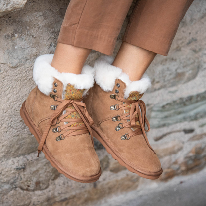 Botas de Camurça Acolchoadas com Interior Acolchoado para Mulher