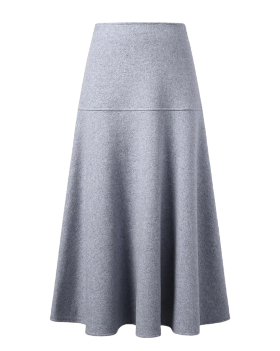 Saia Comprida com Efeito de Lã para Mulher