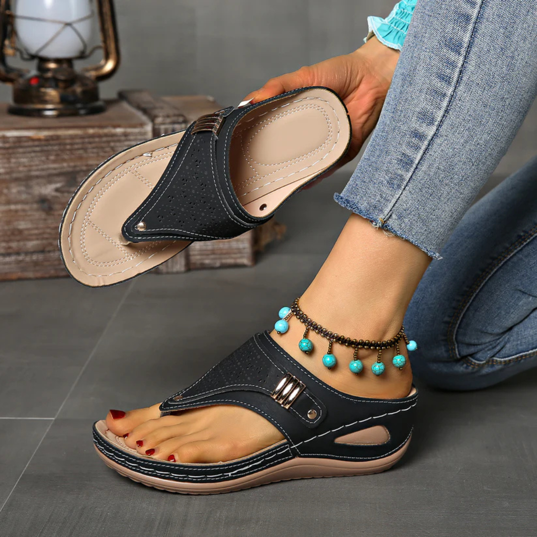 Sandálias para Mulher com Palmilha Almofadada e Design de Cruzamento