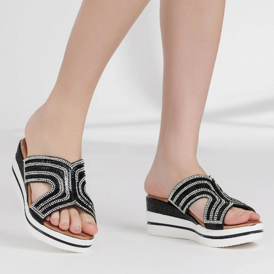 Sandália Casual para Mulher com Glitter