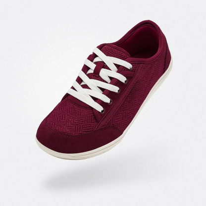 Sapatos casuais femininos fechados em tecido de uma só cor