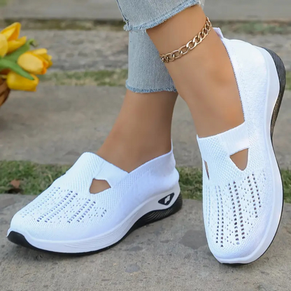 Sapatos ortopédicos confortáveis para mulher