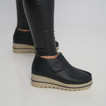 Bota terapêutica de couro natural para mulher