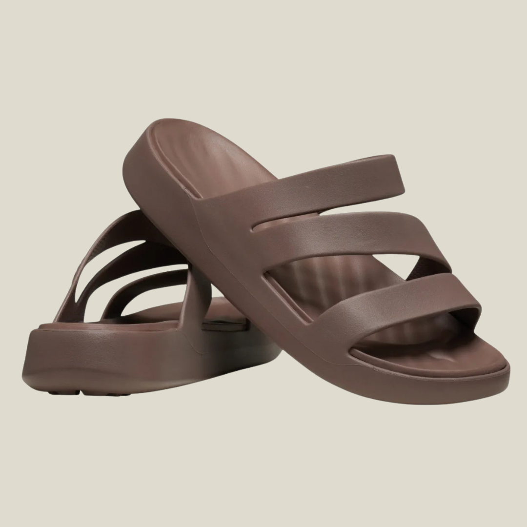 Sandálias de Tira Dupla com Sola Almofadada e Design Anatómico para Máximo Conforto